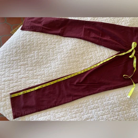 Tory Burch Super Skinny Jean in Burgundy - Picture 5 of 8